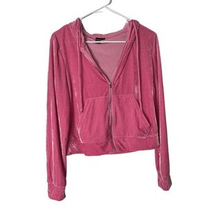 SHEIN Vibrant Pink Zip-Up Jacket